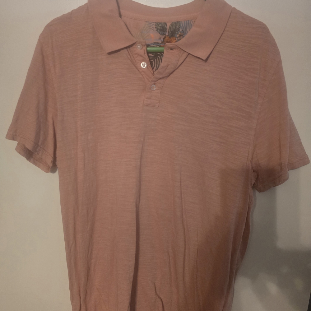 Margarittaville Men's Polo Shirt - Salmon Pink